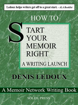 cover image of Start Your Memoir Right